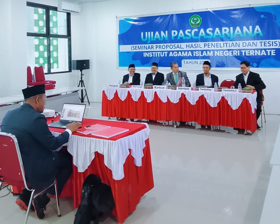 Ruang Ujian Pascasarjana IAIN Ternate
